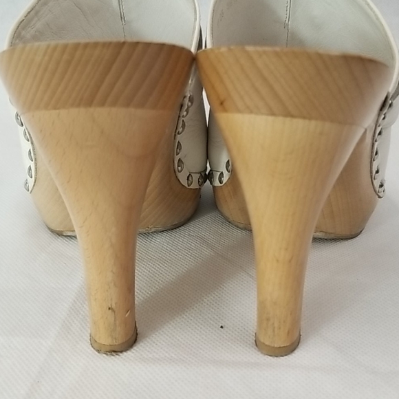 Christian Dior embroidered mules sz 38.5 white - Picture 4 of 8
